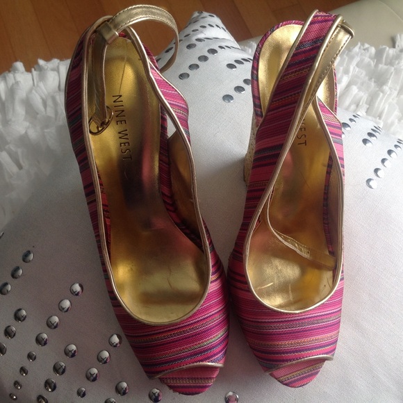 Wedge shoes, gently worn!