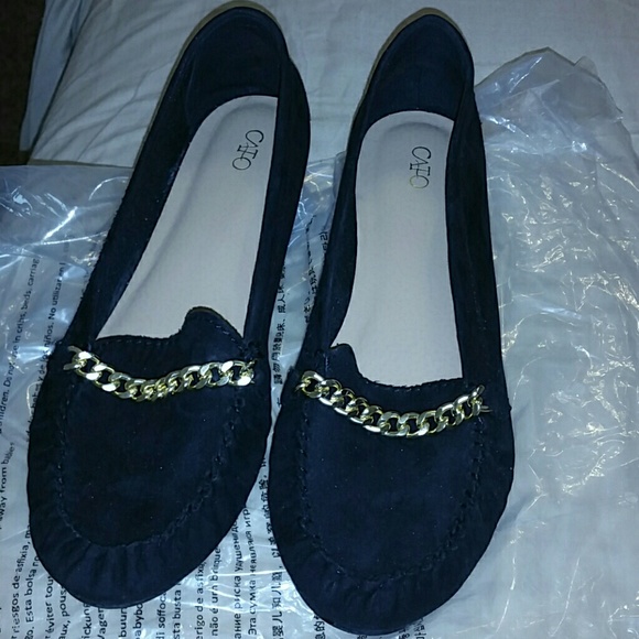 Black suede Flats