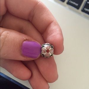 Pink Flower Pandora Charm