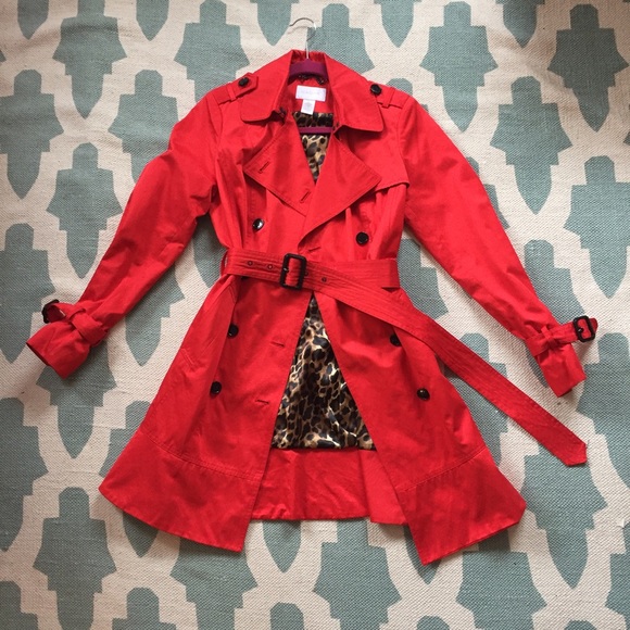 Cache Jackets & Blazers - 🌻Cache🌻New Red trench coat