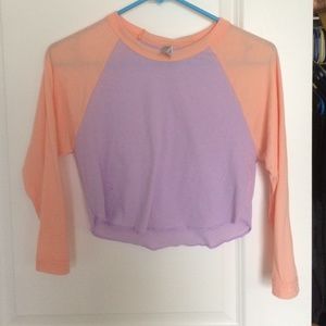 AA crop jersey shirt