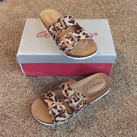NIB Leopard Sandals