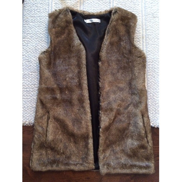 Faux fur vest - make an offer! :)
