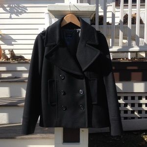 J Crew Wool Harbor Peacoat with Thinsulate