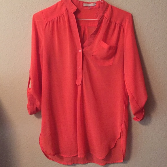 Orange blouse