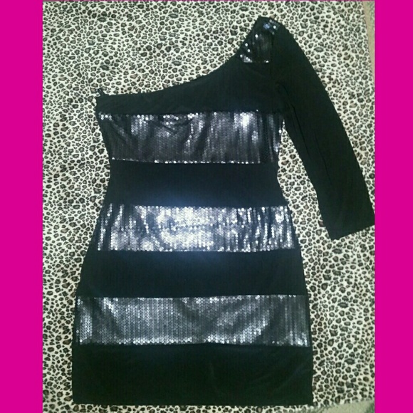 Frederick's of Hollywood Dresses & Skirts - * SEXY  BLACK SEQUIN DRESS *