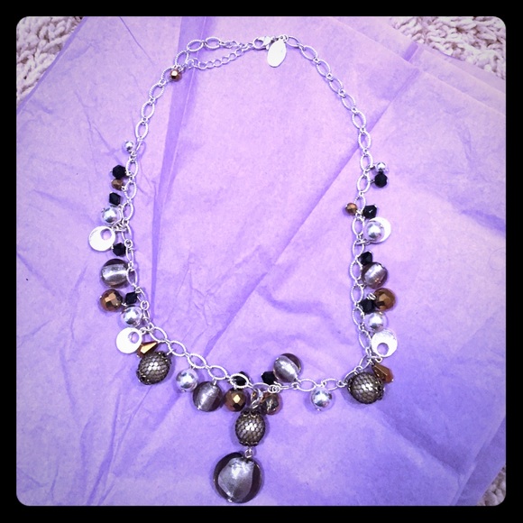 Glass bead necklace