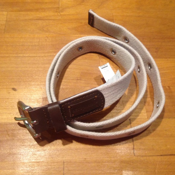 Tan and brown belt