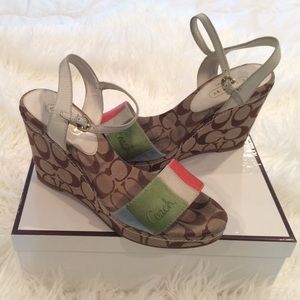 Coach wedge shoes
