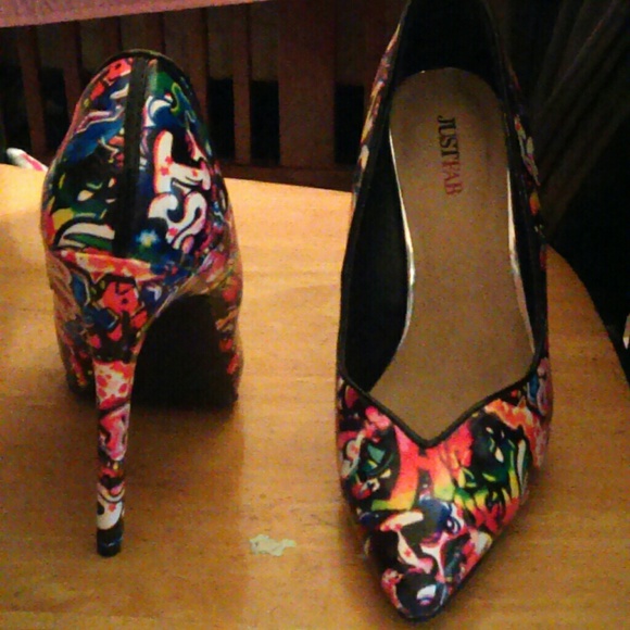 Colorful justfab heels