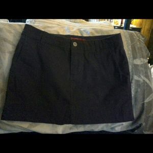 Solid Brown Dickies Mini Skirt