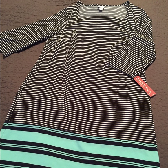 Color Blocking Striped Dress