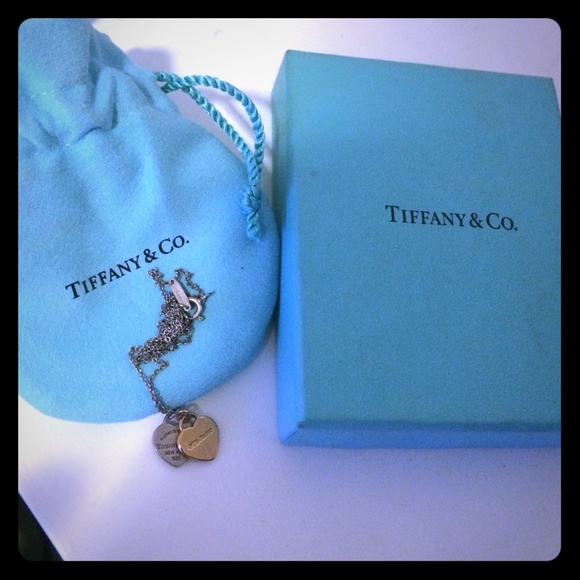 Tiffany double heart necklace, never worn! - Picture 1 of 1