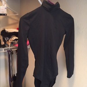 Black stretchy leotard