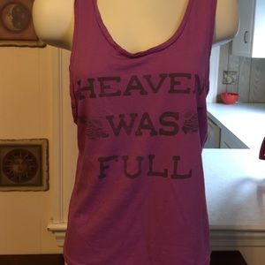 "Heaven was Full" tank from Junk Food, Small