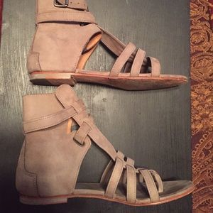 All Saints Leather Gladiator Sandals