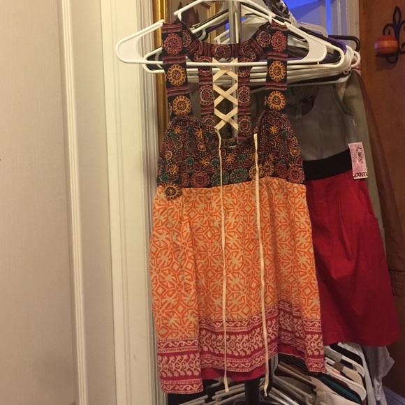 Free people tribal shirt, rarely worn, XS
