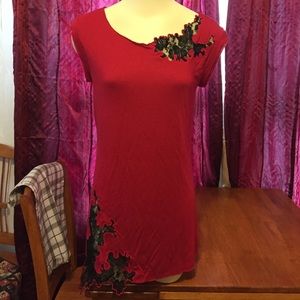 Asymmetric Hem Tunic From Allen B, Size Small