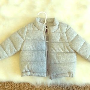 NWOT baby gap grey puffer coat