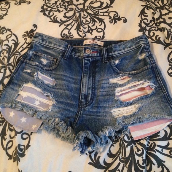 Hollister American flag shorts