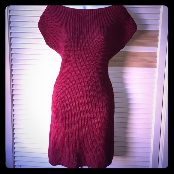 Red winter dress