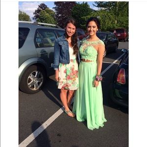 sage prom dress