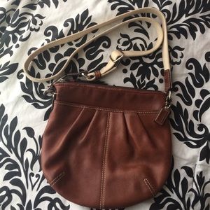 COACH “Ashley” Brown Leather Crossbody