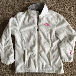 White north face jacket