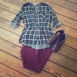 🍂🍃🍁 Plaid Fall Button Down