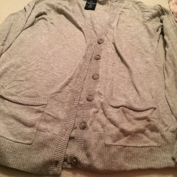 Gray cardigan