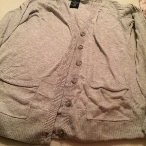 Gray cardigan
