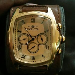 Invicta Grand Lupah gold men's watch