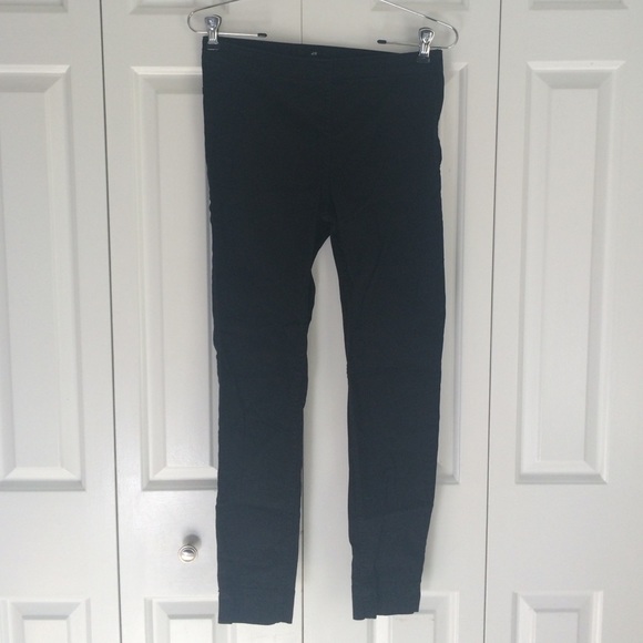 H&M high waisted cotton black Jean leggings.