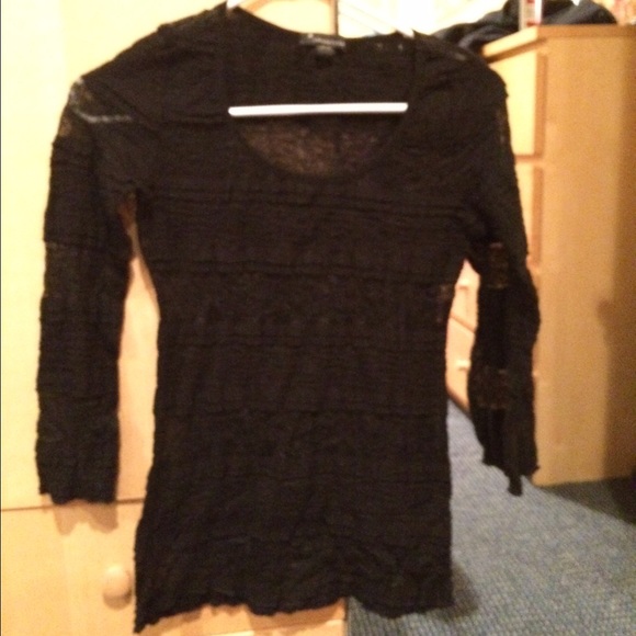 Black lace top