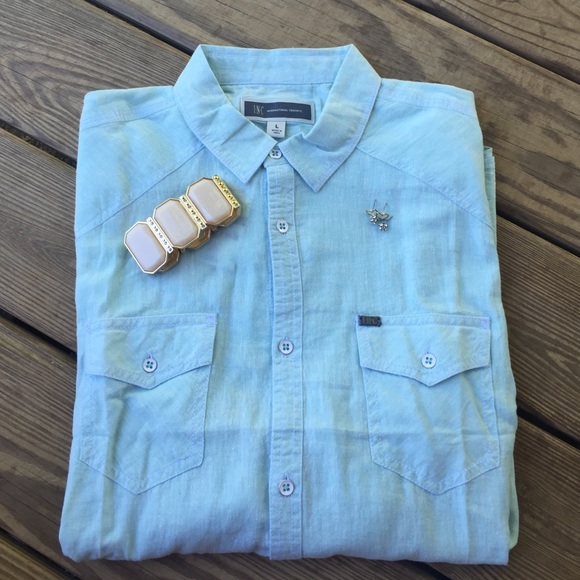 💖 BNWT Baby Blue Button Down