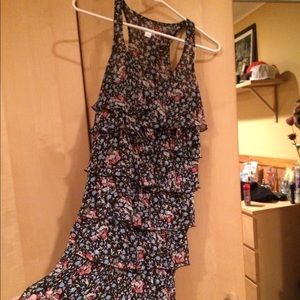 Multicolored ruffle dress