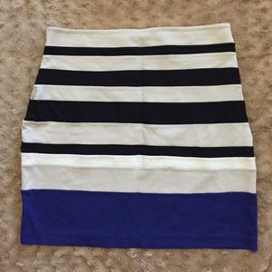 Express striped skirt