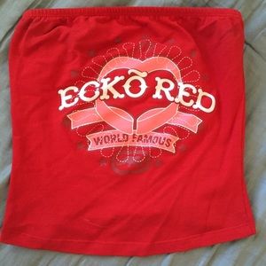 Ecko Red tube top size Medium
