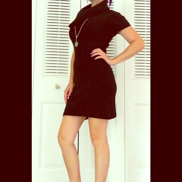 BCBG Cowl Neck Sweater Dress