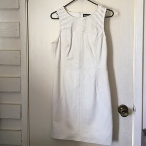 White faux leather David Bitton Dress