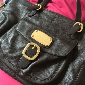Michael Kors dark chocolate purse authentic