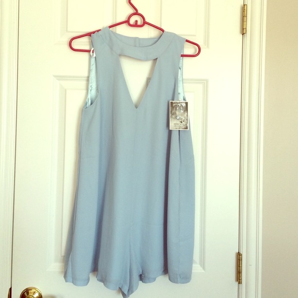 Sabo skirt new baby blue romper.