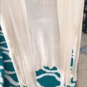 white cardigan