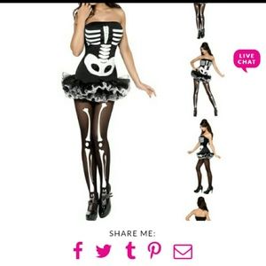 Skeleton tutu costume