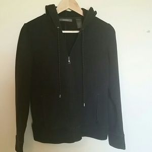 Full zip hooded sweatshirt