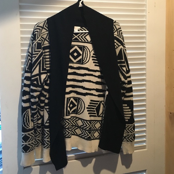 Black and White Tribal Sweater