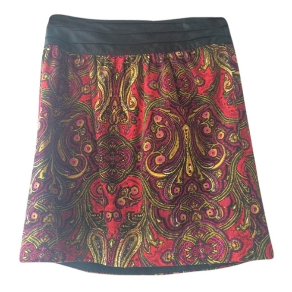 Anthropologie Paisley Skirt