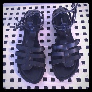 Black Gladiator sandals