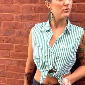 Vintage Chic tie crop top
