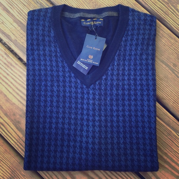 ♣️⚠️ BNWT Club Room Houndstooth Vest